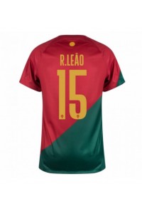 Fotbalové Dres Portugalsko Rafael Leao #15 Domácí Oblečení MS 2022 Krátký Rukáv